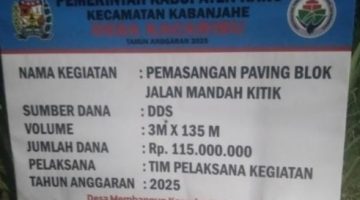 Sikapi Laporan Terkait Pembangunan Jalan Mandah Kitik,  Inspektorat Akan Segera Cek Lokasi