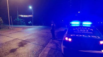 “Polsek brondong, Patroli blue light dengan mobil 1403 untuk mengantisipasi gesekan oknum Perguruan silat dan balap liar “