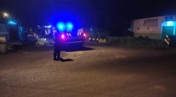 “Polsek sukodadi Gelar, Patroli blue light tengah malam untuk mengantisipasi gesekan oknum Perguruan silat dan balap liar Diwilayah Sukodadi”