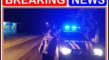 CEGAH GESEKAN ANTAR PERGURUAN SILAT ANGGOTA POLSEK SAMBENG LAKSANAKAN PATROLI BLUE LIGHT TENGAH MALAM