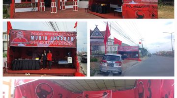 Wujud Kepedulian, Bob Andika Mamana Sitepu dan DPC PDI Perjuangan Karo Dirikan Posko Mudik di Kabanjahe