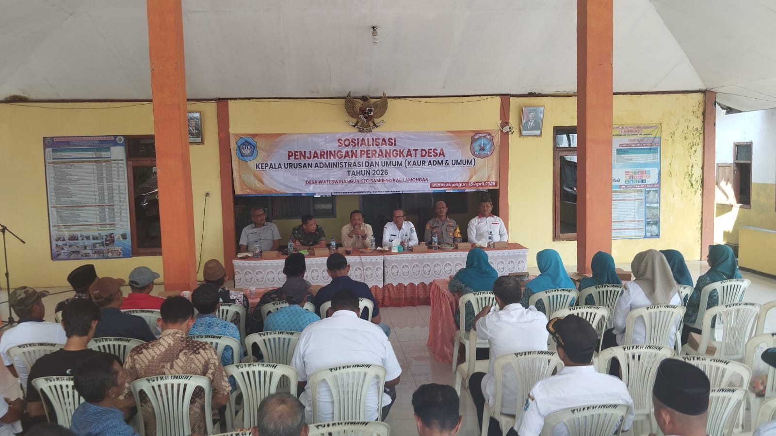 Kapolsek sambeng hadiri kegiatan sosialisasi pengisian perangkat desa begini tegasnya.