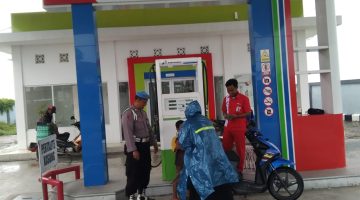 Polsek sukorame intensifkan patroli kawasan SPBU dan publik area antisipasi kriminalitas di ruang publik.