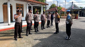 kapolsek Sukorame pimpin apel siaga dalam rangka Myday.